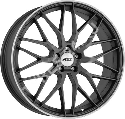 ДискAEZCrest8JxR19 PCD5x108 ET45 DIA70.1,серый