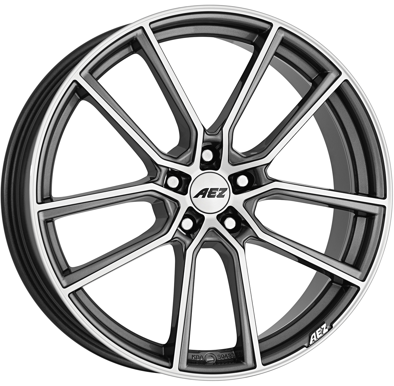 ДискAEZRaise8JxR19 PCD5x108 ET45 DIA70.1,серый