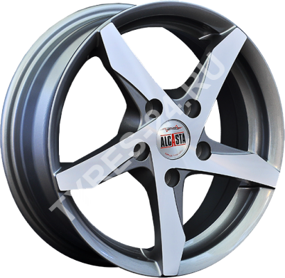 ДискAlcastaM096.5JxR16 PCD4x100 ET50 DIA60.1,серый