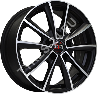 ДискAlcastaM156JxR15 PCD5x105 ET39 DIA56.6,чёрный