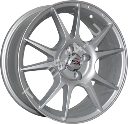 ДискAlcastaM406.5JxR16 PCD4x108 ET38 DIA63.3,серебристый