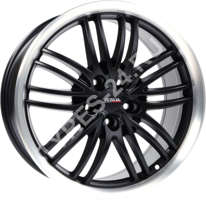 ДискAlutecBlack Sun8JxR17 PCD5x108 ET40 DIA70.1,чёрный