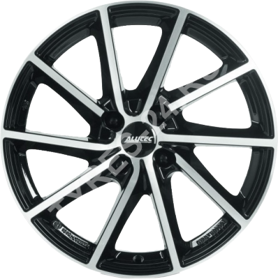 ДискAlutecSinga6JxR16 PCD4x100 ET43 DIA54.1,чёрный