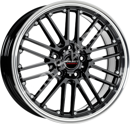 ДискBorbetCW27JxR17 PCD5x100 ET35 DIA64.1,чёрный