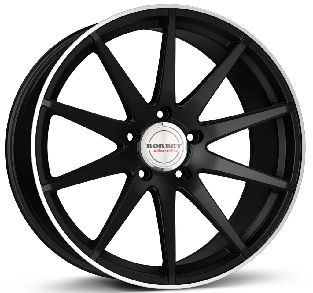 ДискBorbetGTX9.5JxR19 PCD5x112 ET21 DIA66.5,чёрный