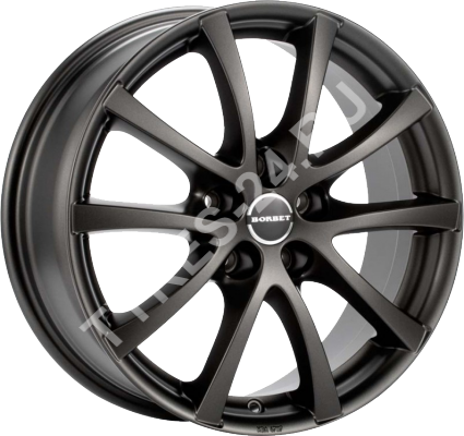 ДискBorbetLV58JxR18 PCD5x114.3 ET40 DIA72,серый