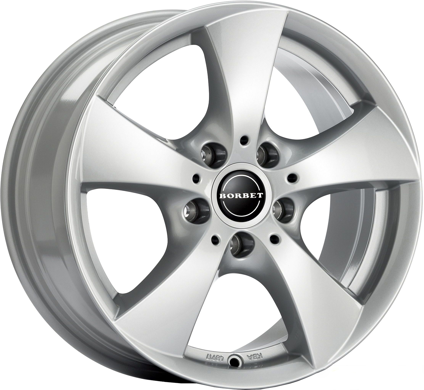 ДискBorbetTB7.5JxR17 PCD5x112 ET45 DIA66.6,серебристый