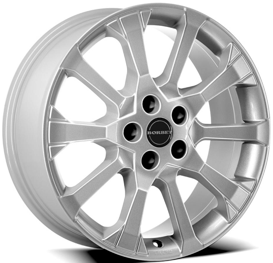 ДискBorbetX108JxR18 PCD5x115 ET40 DIA70,серебристый