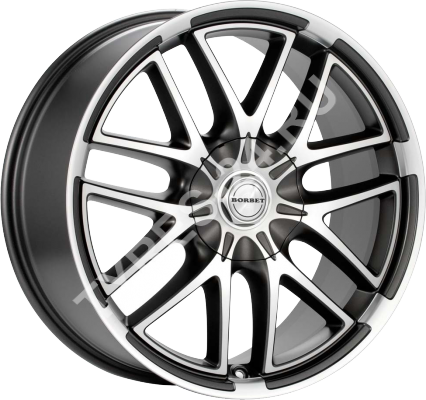 ДискBorbetXA8.5JxR19 PCD5x108 ET48 DIA63.3,серый