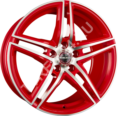 ДискBorbetXRT8.5JxR19 PCD5x112 ET35 DIA72.5,красный