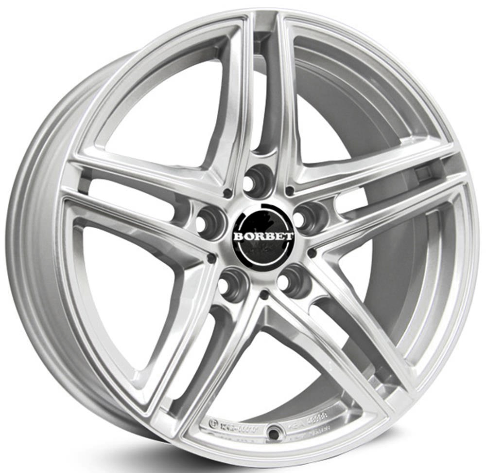 ДискBorbetXRT8.5JxR19 PCD5x112 ET21 DIA66.5,серебристый