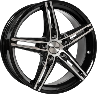 ДискCarwelАльфа7JxR17 PCD5x100 ET48 DIA56.1,чёрный
