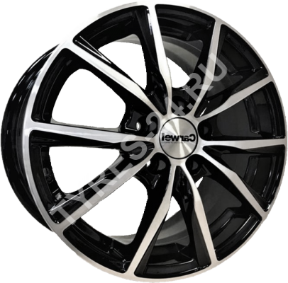 ДискCarwelГамма6JxR15 PCD5x108 ET43 DIA67.1,чёрный