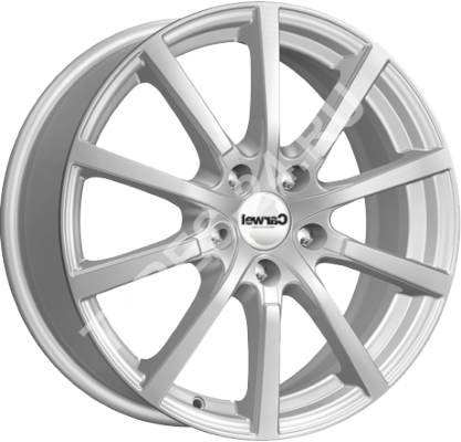 ДискCarwelКентавр7JxR17 PCD5x114.3 ET39 DIA60.1,серебристый