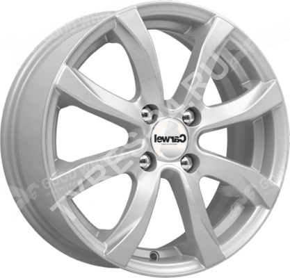 ДискCarwelОмикрон6JxR15 PCD4x108 ET30 DIA65.1,серебристый