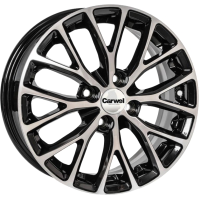 ДискCarwelРиорита6JxR15 PCD4x100 ET45 DIA67.1,чёрный
