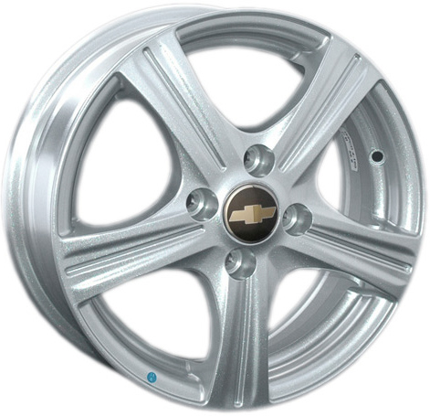 ДискChevroletGM385.5JxR14 PCD4x100 ET39 DIA56.6,серебристый