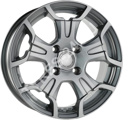 ДискCitroenCi42H6.5JxR16 PCD4x108 ET26 DIA65.1,серебристый