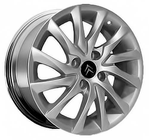 ДискCitroenCi56JxR15 PCD4x108 ET23 DIA65.1,серебристый