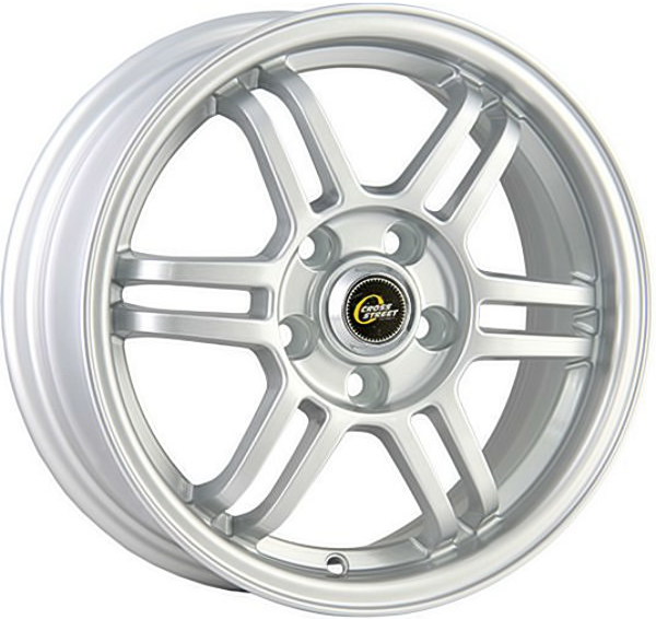 Диск Cross Street CR-10 6JxR14 PCD4x100 ET43 DIA60.1, серебристый