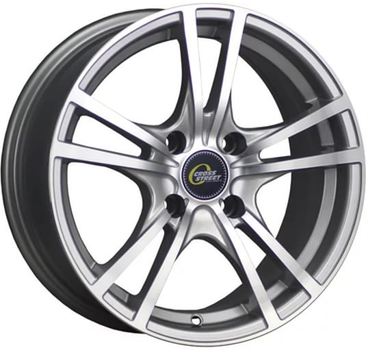 ДискCross StreetY91296.5JxR15 PCD4x108 ET27 DIA65.1,серебристый