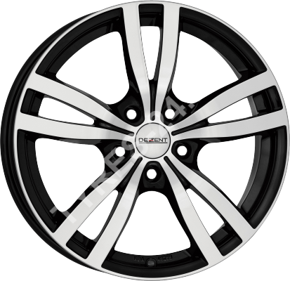 ДискDezentTC6.5JxR16 PCD5x108 ET50 DIA70.1,чёрный