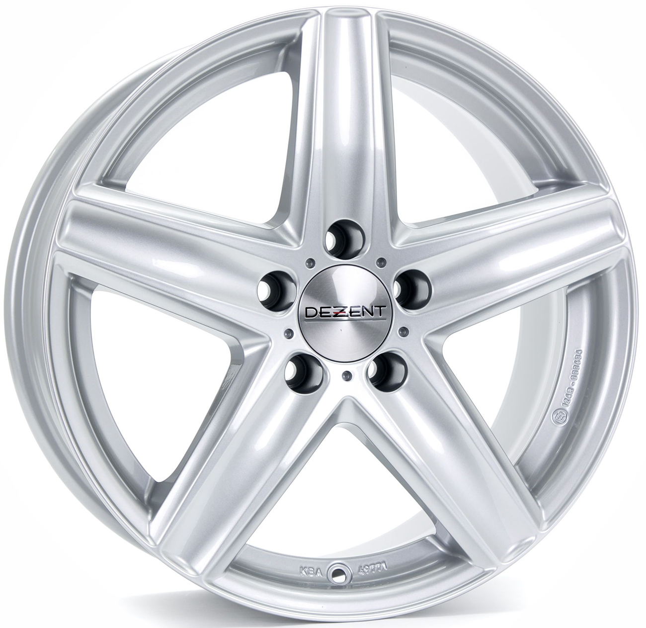 ДискDezentTG8.5JxR18 PCD5x112 ET35 DIA66.6,серебристый