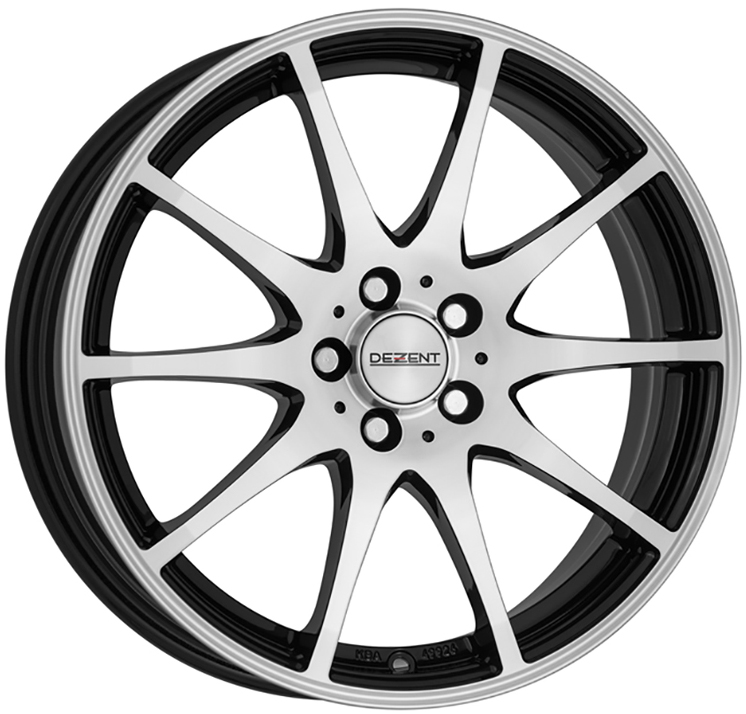 ДискDezentTI6.5JxR16 PCD5x108 ET50 DIA70.1,чёрный