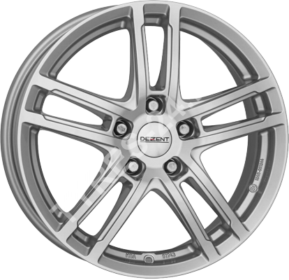 ДискDezentTZ7.5JxR18 PCD5x108 ET53 DIA63.4,серебристый