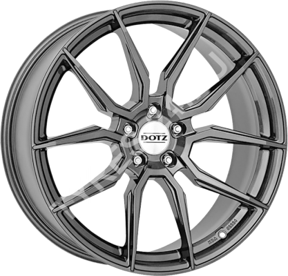 Диск Dotz Misano 8JxR19 PCD5x114.3 ET45 DIA71.6, серебристый