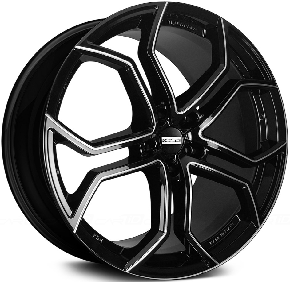 Диск Fondmetal 9XR 9JxR20 PCD5x120 ET45 DIA74, чёрный