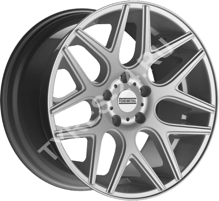 ДискFondmetalSTCMS8JxR20 PCD5x108 ET45 DIA75,серебристый