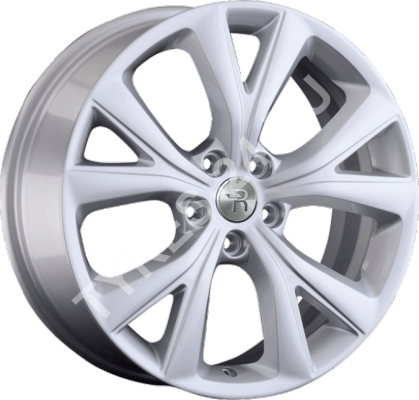 ДискHyundaiHND2377.5JxR19 PCD5x114.3 ET50 DIA67.1,серебристый