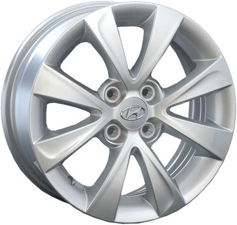 ДискHyundaiHND686JxR15 PCD4x100 ET48 DIA54.1,серебристый