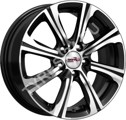 ДискIFreeАпероль6JxR15 PCD5x100 ET38 DIA57.1,чёрный