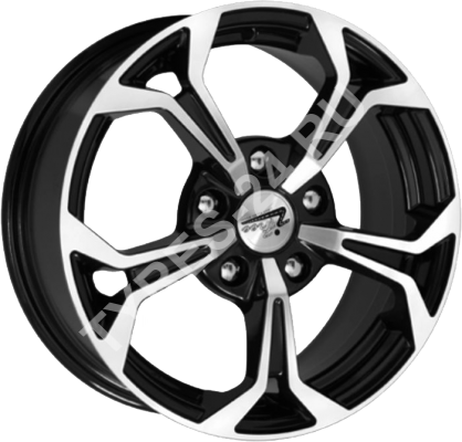 ДискIFreeЭрнесто6JxR15 PCD5x105 ET35 DIA56,чёрный