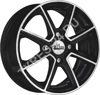 ДискIFreeМайями5JxR14 PCD4x108 ET24 DIA65,чёрный