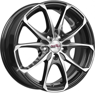 ДискIFreeТакеши6JxR16 PCD5x100 ET35 DIA67.1,чёрный