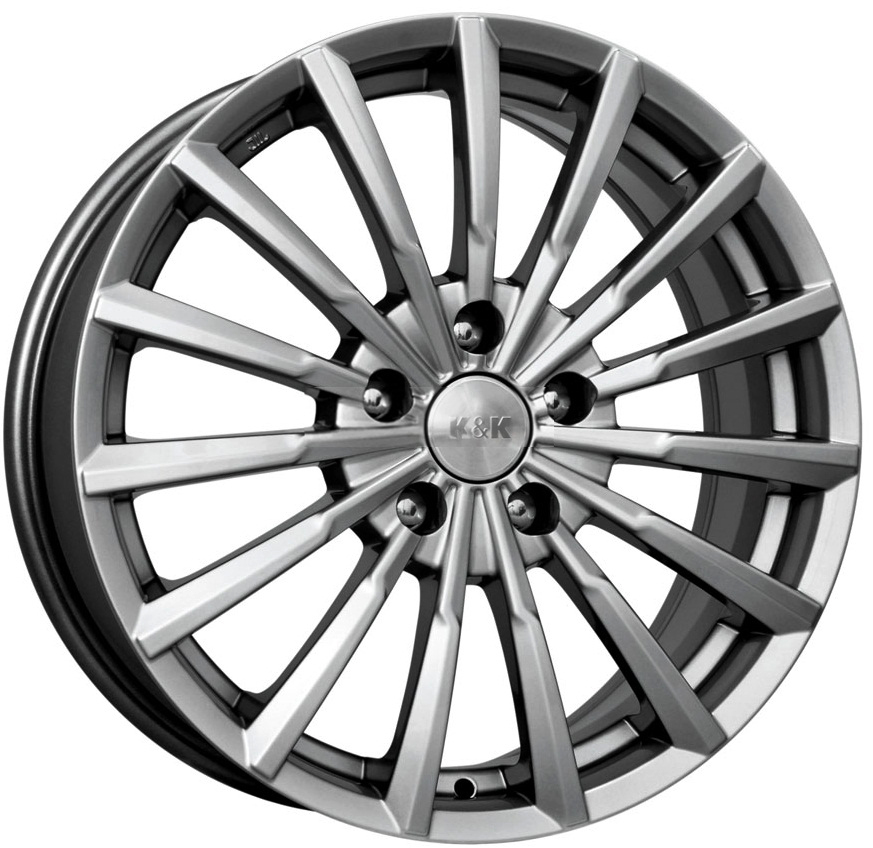 ДискКиК (K&K)Акцент7JxR17 PCD4x100 ET38 DIA67.1,серебристый