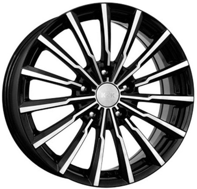 ДискКиК (K&K)Акцент7JxR17 PCD4x100 ET38 DIA67.1,чёрный