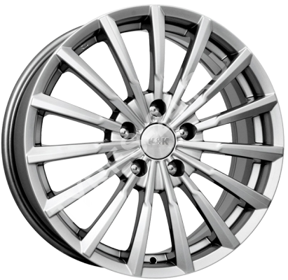 ДискКиК (K&K)Акцент7JxR17 PCD4x100 ET38 DIA67.1,чёрный