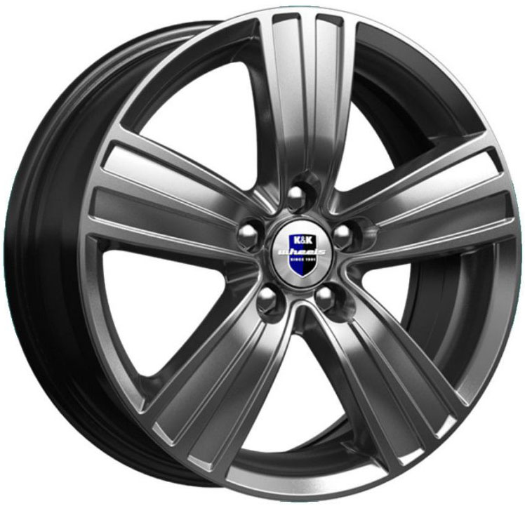 Диск КиК (K&K) Да Винчи 7.5JxR17 PCD5x108 ET45 DIA67.1, серый