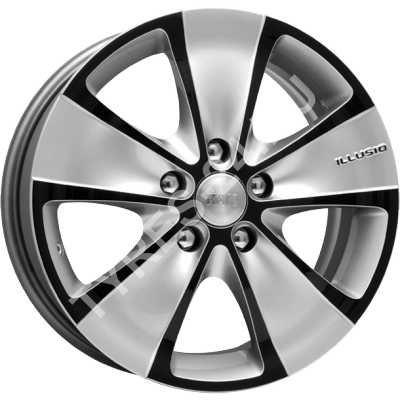 ДискКиК (K&K)Иллюзио6.5JxR16 PCD5x108 ET50 DIA63.35,серебристый