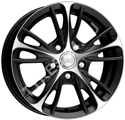 ДискКиК (K&K)Мулен Руж5.5JxR14 PCD4x98 ET35 DIA58.6,чёрный