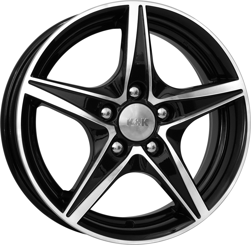 ДискКиК (K&K)Мустанг5JxR14 PCD4x100 ET45 DIA67.1,чёрный