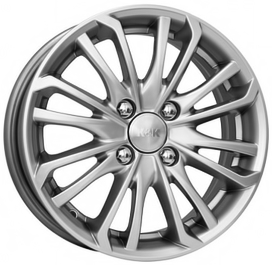 ДискКиК (K&K)Рим6JxR15 PCD4x108 ET18 DIA65.1,серебристый