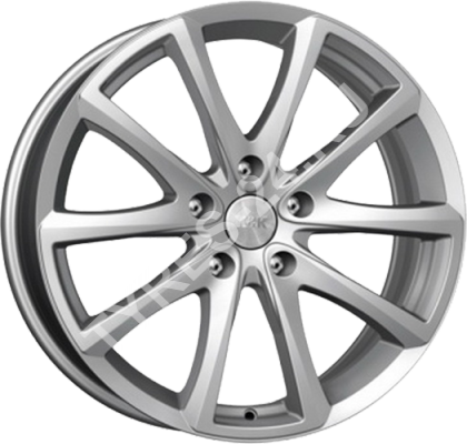 ДискКиК (K&K)Сансара8.5JxR18 PCD5x112 ET45 DIA57.1,серебристый