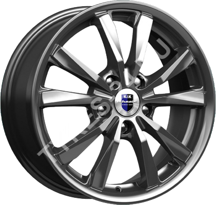 ДискКиК (K&K)Спайдер (КС649)6.5JxR16 PCD5x100 ET55 DIA56.1,серый