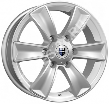 ДискКиК (K&K)Тайфун (КС671)7JxR17 PCD6x139.7 ET20 DIA100.1,серебристый