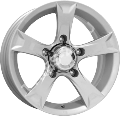 ДискКиК (K&K)Триал6.5JxR15 PCD5x139.7 ET5 DIA110.1,серебристый